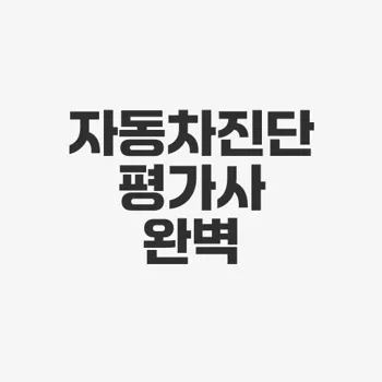 2025 자동차진단평가사 문제편