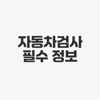 민간 자동차 검사소